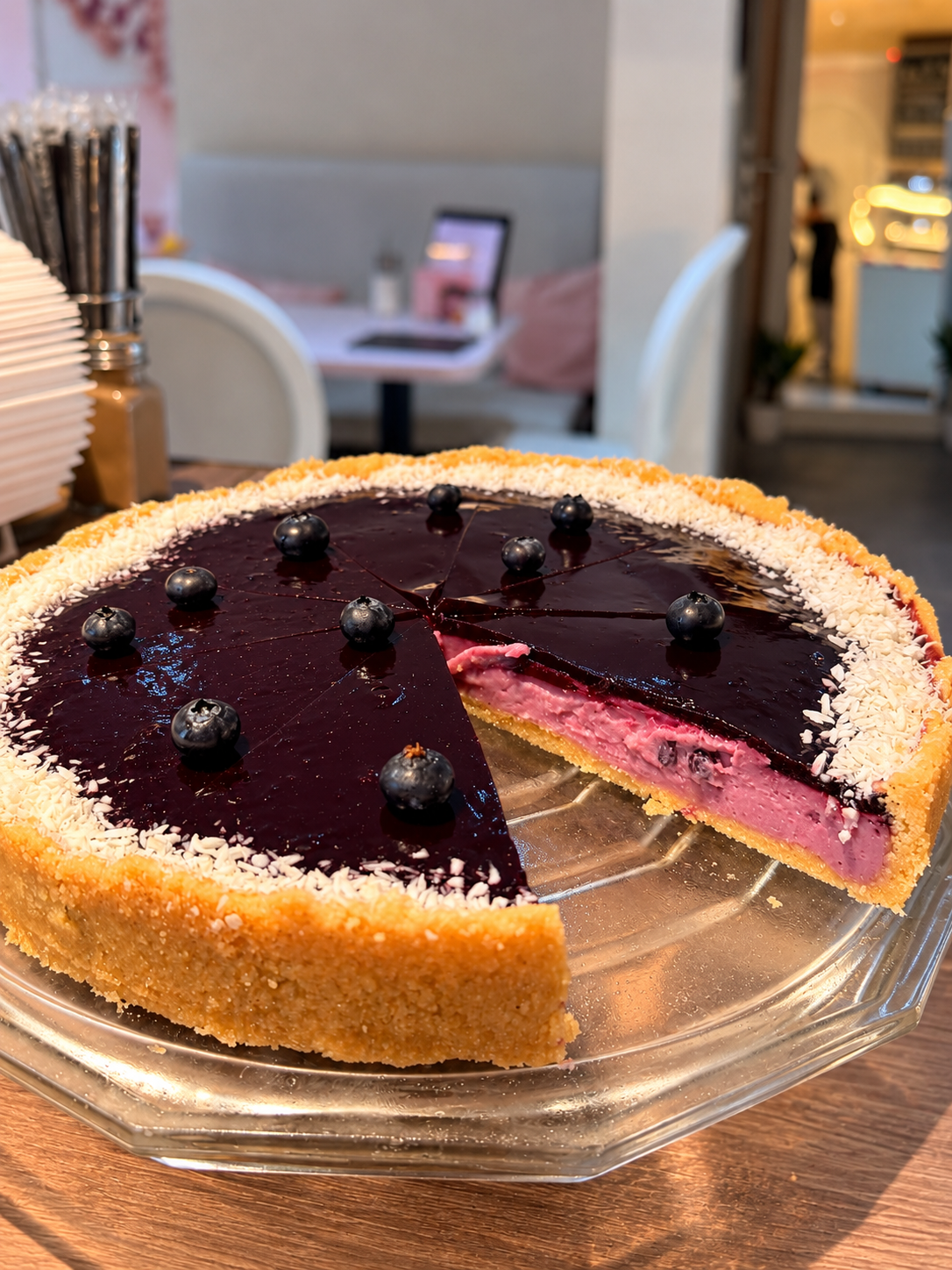 Blaubeer Cheesecake Vegan