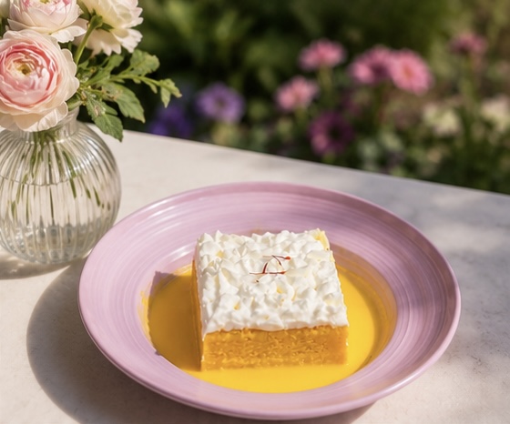 Unser Frisch&Saftigen Safran Milkcake Hier im Café Paradiso Farmsen